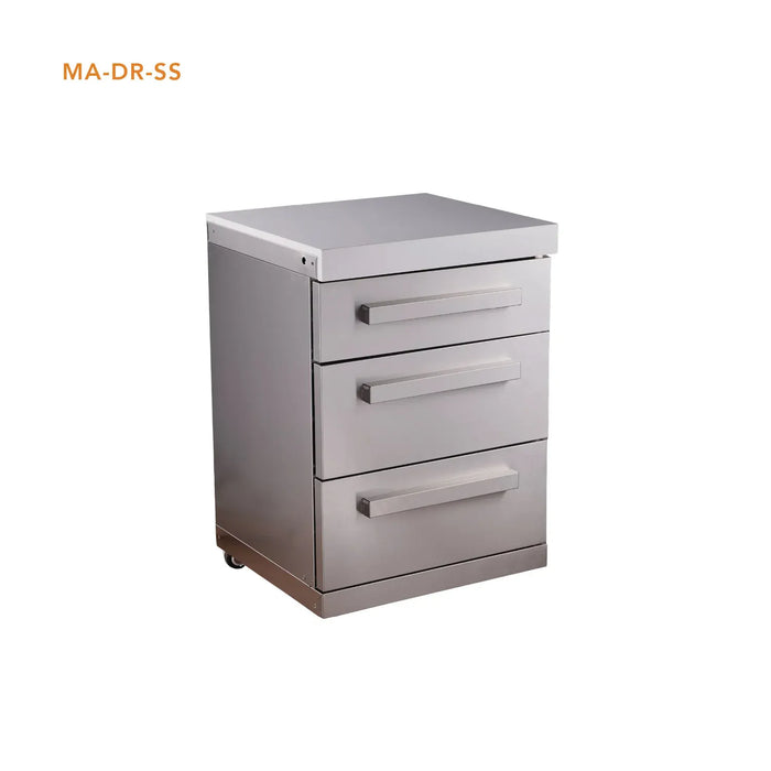 Mont Alpi Mont Alpi 3 Drawer Cabinet Module - MA-DR Stainless Steel MA-DR-SS Barbecue Finished - Gas