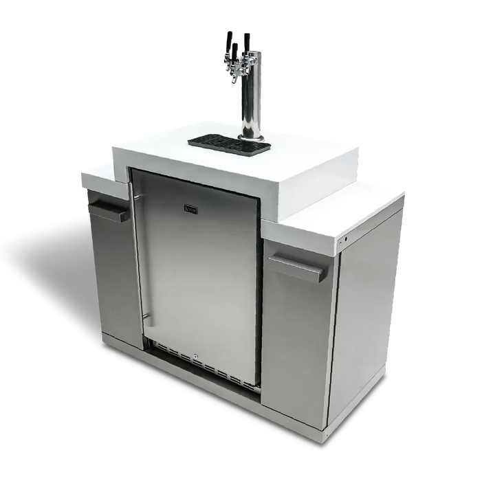 Mont Alpi Mont Alpi 3 Tap Kegerator - MA-KEG MA-KEG Barbecue Finished - Gas