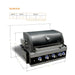 Mont Alpi Mont Alpi 32" 4-Burner Built-In Grill Barbecue Finished - Gas
