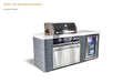 Mont Alpi Mont Alpi 4-Burner Artwood Island in Stainless Steel Black Stainless Steel MA400-AWBSS Barbecue Finished - Gas