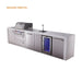Mont Alpi Mont Alpi 4 Burner Deluxe Sereies Outdoor Kitchen Island with a Beverage Center and Extra Storage Cabinet MAi400-DBEVXL Barbecue Finished - Gas