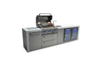 Mont Alpi Mont Alpi 4 Burner Deluxe Sereies Outdoor Kitchen Island with a Beverage Center and Fridge Cabinet MAi400-DBEVFC Barbecue Finished - Gas