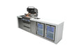 Mont Alpi Mont Alpi 4 Burner Deluxe Sereies Outdoor Kitchen Island with a Beverage Center and Fridge Cabinet MAi400-DBEVFC Barbecue Finished - Gas