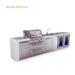 Mont Alpi Mont Alpi 4 Burner Deluxe Sereies Outdoor Kitchen Island with a Beverage Center, Corner Fridge, and Extra Storage Cabinet MAi400-DBEVFCXL Barbecue Finished - Gas