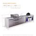 Mont Alpi Mont Alpi 4 Burner Deluxe Sereies Outdoor Kitchen Island with a Beverage Center, Kamado Module, Fridge, and Extra Storage Cabinet MAi400-DBEVFCKAMXL Barbecue Finished - Gas