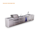 Mont Alpi Mont Alpi 4 Burner Deluxe Sereies Outdoor Kitchen Island with a Kegerator, Beverage Center, and Extra Storage Drawer Slides MAi400-DKEGBEVDR Barbecue Finished - Gas