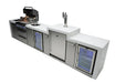 Mont Alpi Mont Alpi 4 Burner Deluxe Sereies Outdoor Kitchen Island with a Kegerator, Beverage Center, and Fridge Cabinet MAi400-DKEGBEVFC Barbecue Finished - Gas