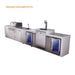 Mont Alpi Mont Alpi 4 Burner Deluxe Sereies Outdoor Kitchen Island with a Kegerator, Beverage Center, Corner Fridge, and Extra Storage Cabinet MAi400-DKEGBEVFCXL Barbecue Finished - Gas