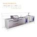Mont Alpi Mont Alpi 4 Burner Deluxe Sereies Outdoor Kitchen Island with a Kegerator, Beverage Center, Corner Fridge, and Extra Storage Cabinet MAi400-DKEGBEVFCXL Barbecue Finished - Gas