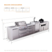 Mont Alpi Mont Alpi 4 Burner Deluxe Sereies Outdoor Kitchen Island with a Kegerator, Kamado Module, and Extra Storage Cabinet MAi400-DKEGKAMDR Barbecue Finished - Gas