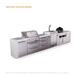 Mont Alpi Mont Alpi 4 Burner Deluxe Sereies Outdoor Kitchen Island with a Kegerator, Kamado Module, and Extra Storage Cabinet MAi400-DKEGKAMDR Barbecue Finished - Gas