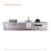 Mont Alpi Mont Alpi 4 Burner Deluxe Sereies Outdoor Kitchen Island with a Kegerator, Kamado Module, and Extra Storage Cabinet MAi400D-DKEGKAMXL Barbecue Finished - Gas