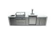 Mont Alpi Mont Alpi 4 Burner Deluxe Sereies Outdoor Kitchen Island with a Kegerator MAi400-DKEG Barbecue Finished - Gas