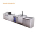 Mont Alpi Mont Alpi 4 Burner Deluxe Sereies Outdoor Kitchen Island with Beverage Center, Kegerator, and Extra Storage Cabinet MAi400-DKEGBEVXL Barbecue Finished - Gas