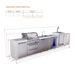 Mont Alpi Mont Alpi 4 Burner Deluxe Sereies Outdoor Kitchen Island with Beverage Center, Kegerator, and Extra Storage Cabinet MAi400-DKEGBEVXL Barbecue Finished - Gas