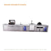Mont Alpi Mont Alpi 4 Burner Deluxe Sereies Outdoor Kitchen Island with Beverage Center, Kegerator, Kamado Module, Corner Fridge, and Extra Storage Cabinet MAi400-DKEGBEVFCKAMXL Barbecue Finished - Gas
