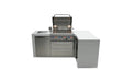 Mont Alpi Mont Alpi 4 Burner L-Shaped Deluxe Series Outdoor Kitchen Island MAi400-D90 Barbecue Finished - Gas
