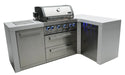 Mont Alpi Mont Alpi 4 Burner L-Shaped Deluxe Series Outdoor Kitchen Island MAi400-D90 Barbecue Finished - Gas
