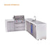 Mont Alpi Mont Alpi 4 Burner L-Shaped Deluxe Series Outdoor Kitchen Island with a Beverage Center and Extra Storage Cabinet MAi400-D90BEVXL Barbecue Finished - Gas