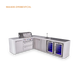 Mont Alpi Mont Alpi 4 Burner L-Shaped Deluxe Series Outdoor Kitchen Island with a Beverage Center, Corner Fridge, and Extra Storage Cabinet MAi400-D90BEVFCXL Barbecue Finished - Gas