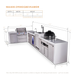 Mont Alpi Mont Alpi 4 Burner L-Shaped Deluxe Series Outdoor Kitchen Island with a Beverage Center, Kegerator, Kamado Module, and Extra Storage Drawer Slides Cabinet MAi400-D90KEGBEVKAMDR Barbecue Finished - Gas