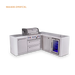 Mont Alpi Mont Alpi 4 Burner L-Shaped Deluxe Series Outdoor Kitchen Island with Fridge and Extra Storage Cabinet MAi400-D90FCXL Barbecue Finished - Gas