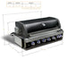 Mont Alpi Mont Alpi 44" 6-Burner Built-In Grill Barbecue Finished - Gas
