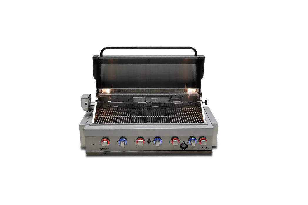 Mont Alpi Mont Alpi 44" 6-Burner Built-In Grill Barbecue Finished - Gas
