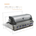 Mont Alpi Mont Alpi 44" 6-Burner Built-In Grill Barbecue Finished - Gas
