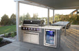 Mont Alpi Mont Alpi 6-Burner Artwood Island in Stainless Steel Barbecue Finished - Gas