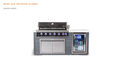 Mont Alpi Mont Alpi 6-Burner Artwood Island in Stainless Steel Barbecue Finished - Gas