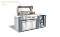 Mont Alpi Mont Alpi 6-Burner Artwood Island in Stainless Steel Barbecue Finished - Gas