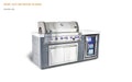 Mont Alpi Mont Alpi 6-Burner Artwood Island in Stainless Steel Stainless Steel MA805-AW Barbecue Finished - Gas