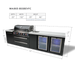 Mont Alpi Mont Alpi 6-Burner Black Series Outdoor Kitchen Island with a Beverage Center and Fridge Cabinet MAi805-BSSBEVFC Barbecue Finished - Gas