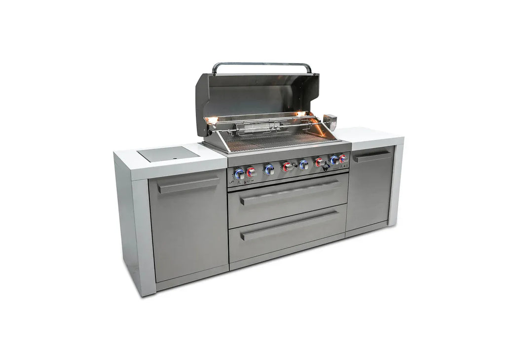 Mont Alpi Mont Alpi 6 Burner Deluxe Island MAi805-D Barbecue Finished - Gas