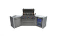 Mont Alpi Mont Alpi 6 Burner Deluxe Island with 45 Degree Corners and Fridge Cabinet MAi805-D45FC Barbecue Finished - Gas