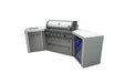Mont Alpi Mont Alpi 6 Burner Deluxe Island with 45 Degree Corners and Fridge Cabinet MAi805-D45FC Barbecue Finished - Gas