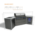 Mont Alpi Mont Alpi 6 Burner Deluxe Island with 45 Degree Corners and Fridge Cabinet MAi805-D45FC Barbecue Finished - Gas