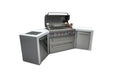Mont Alpi Mont Alpi 6 Burner Deluxe Island with 45 Degree Corners MAi805-D45 Barbecue Finished - Gas