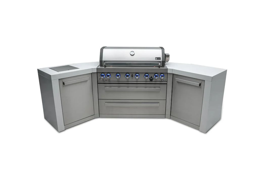 Mont Alpi Mont Alpi 6 Burner Deluxe Island with 45 Degree Corners MAi805-D45 Barbecue Finished - Gas