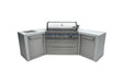 Mont Alpi Mont Alpi 6 Burner Deluxe Island with 45 Degree Corners MAi805-D45 Barbecue Finished - Gas