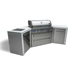 Mont Alpi Mont Alpi 6 Burner Deluxe Island with 45 Degree Corners MAi805-D45 Barbecue Finished - Gas