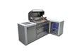 Mont Alpi Mont Alpi 6 Burner Deluxe Island with a 90 Degree Corner and a Fridge Cabinet MAi805-D90FC Barbecue Finished - Gas