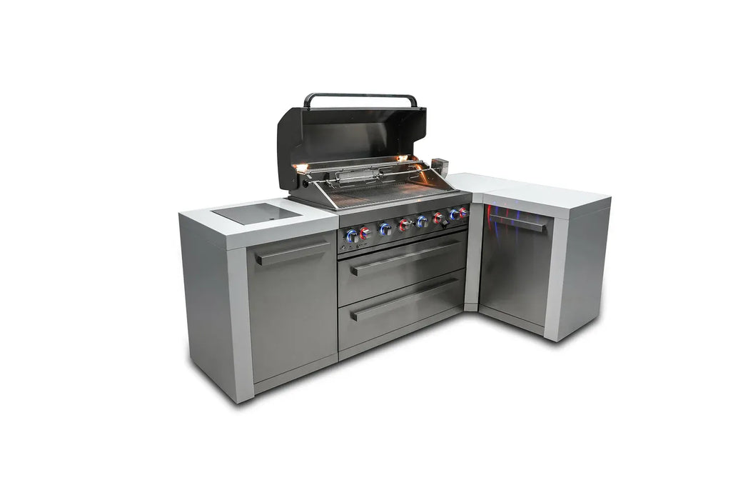 Mont Alpi Mont Alpi 6 Burner Deluxe Island with a 90 Degree Corner MAi805-D90 Barbecue Finished - Gas
