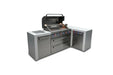 Mont Alpi Mont Alpi 6 Burner Deluxe Island with a 90 Degree Corner MAi805-D90 Barbecue Finished - Gas