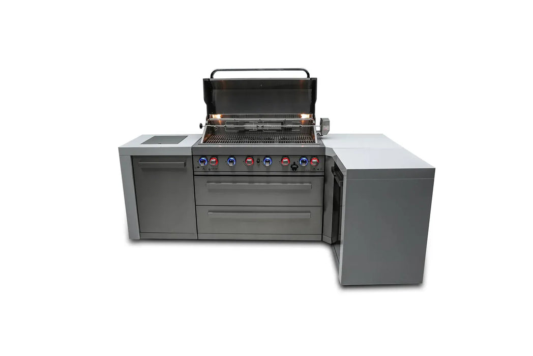 Mont Alpi Mont Alpi 6 Burner Deluxe Island with a 90 Degree Corner MAi805-D90 Barbecue Finished - Gas