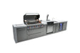 Mont Alpi Mont Alpi 6-Burner Deluxe Island with a Kegerator and a Beverage Center MAi805-DKEGBEV Barbecue Finished - Gas