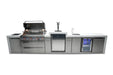 Mont Alpi Mont Alpi 6-Burner Deluxe Island with a Kegerator and a Beverage Center MAi805-DKEGBEV Barbecue Finished - Gas