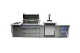 Mont Alpi Mont Alpi 6-Burner Deluxe Island with a Kegerator and  Fridge Cabinet MAi805-DKEGFC Barbecue Finished - Gas