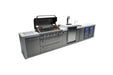 Mont Alpi Mont Alpi 6-Burner Deluxe Island with a Kegerator, Beverage Center and Fridge Cabinet MAi805-DKEGBEVFC Barbecue Finished - Gas
